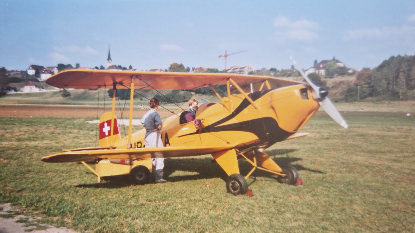 Schon in jungen Jahren flugbegeistert. 