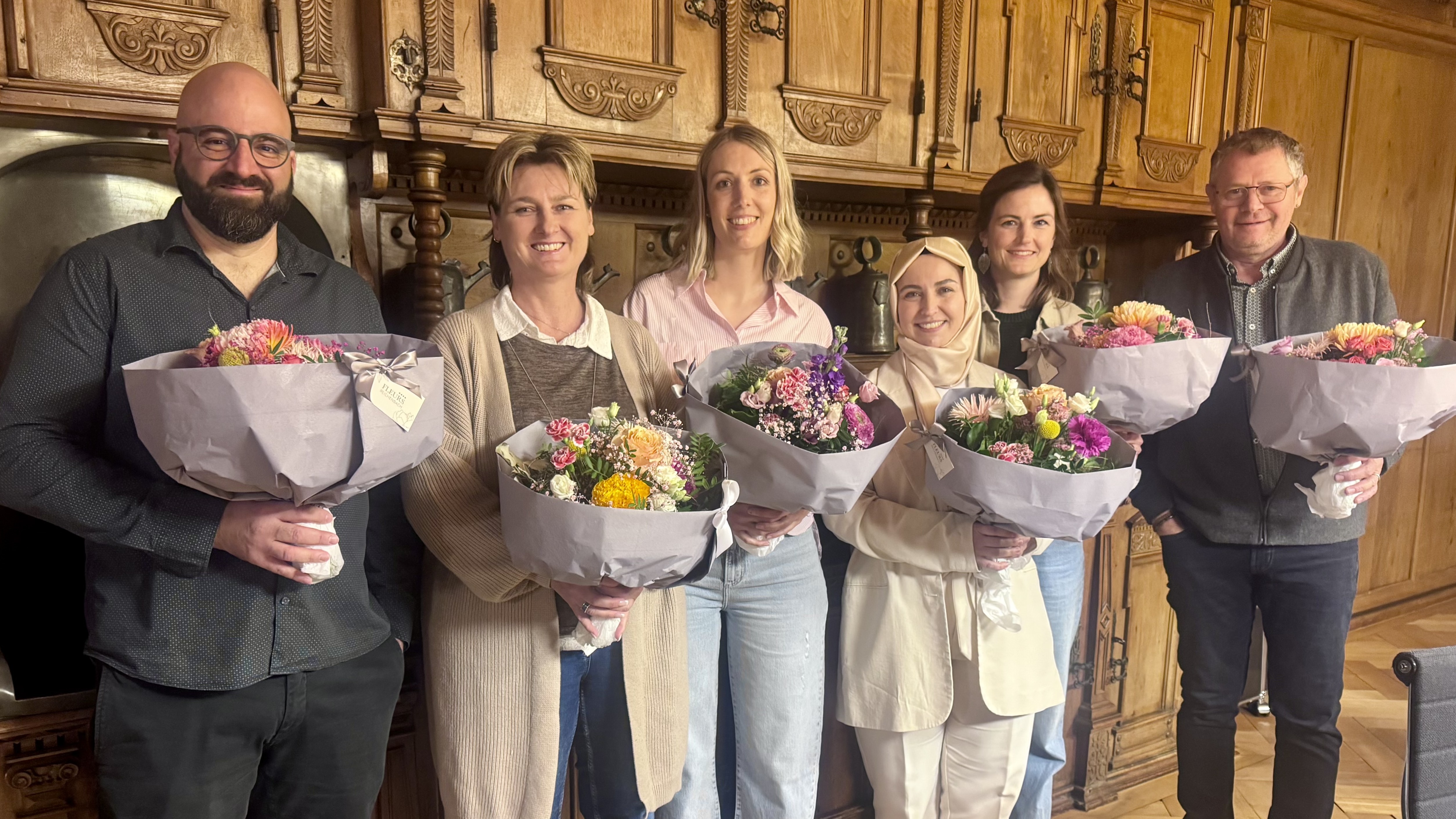 Wolfango Ambrosio , Alexandra Kunz, Silvana Schläpfer, Aynur Kuyumcu, Nathalie Thurnherr, Lukas Zwygart (Foto Ruth Hafner Dackerman)