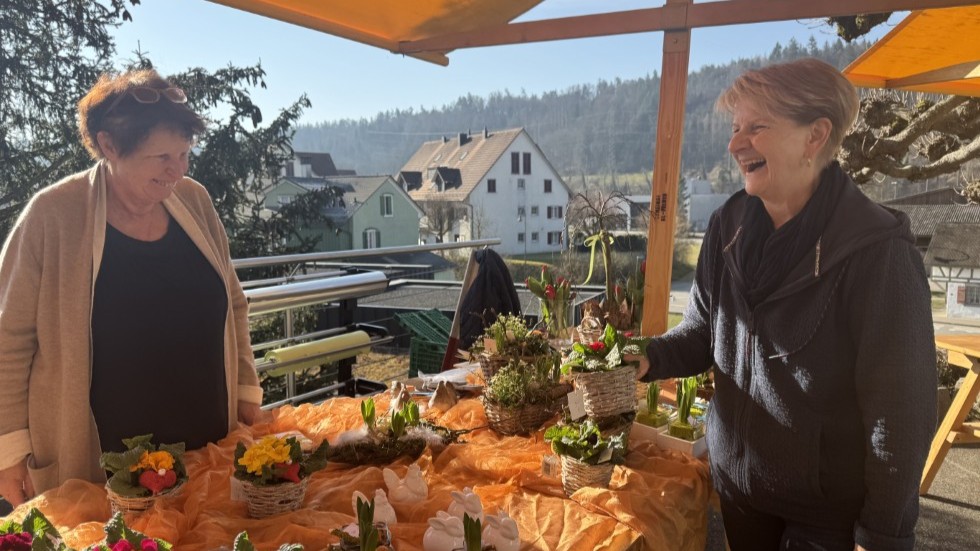 Ruth Jordi und Kundin Rita Fröhlich