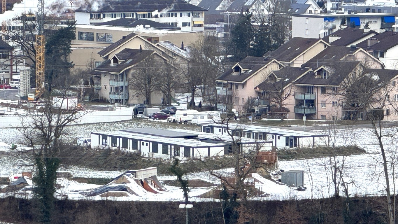 Provisorische Unterkunft für Asylsuchende.